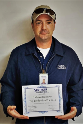 Richard Achievement Award on the Mississippi gulf coast; Southern Pest Control