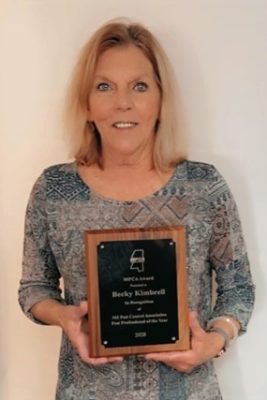 Becky Achievement Award on the Mississippi gulf coast; Southern Pest Control