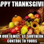 Happy Thanksgiving Message in the Mississippi gulf coast; Southern Pest Control