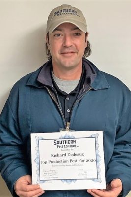 Richard Achievement Award on the Mississippi gulf coast; Southern Pest Control