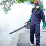 Professional fumigating a home in the Mississippi gulf coast; Southern Pest Control